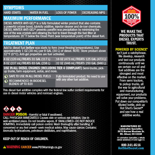 Hot Shot's Secret Diesel Winter Anti-gel